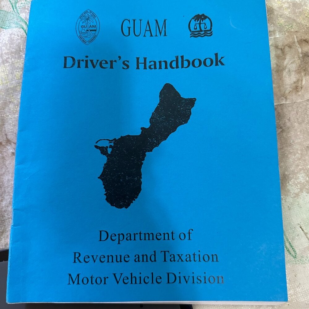 Guam Driver's License Handbook Study Book Dept. of R&T Motor Vehicle Division